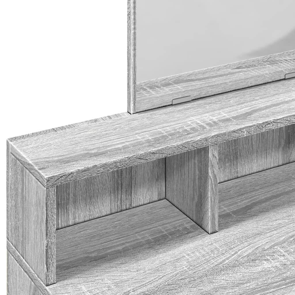 Makeupbord Med Spejl 80X41X144,5 Cm