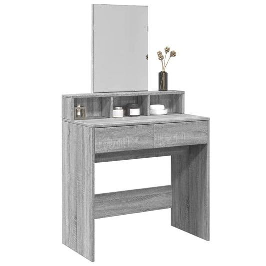 Makeupbord Med Spejl 80X41X144,5 Cm
