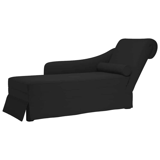Chaiselong Med Bolster Og Højre Armlæn Fløjl