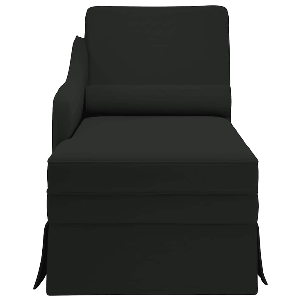 Chaiselong Med Bolster Og Højre Armlæn Fløjl