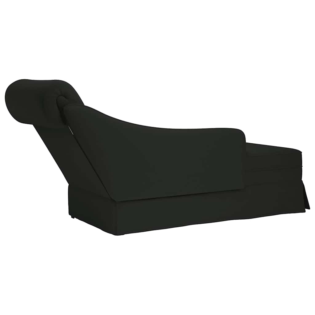 Chaiselong Med Bolster Og Højre Armlæn Fløjl