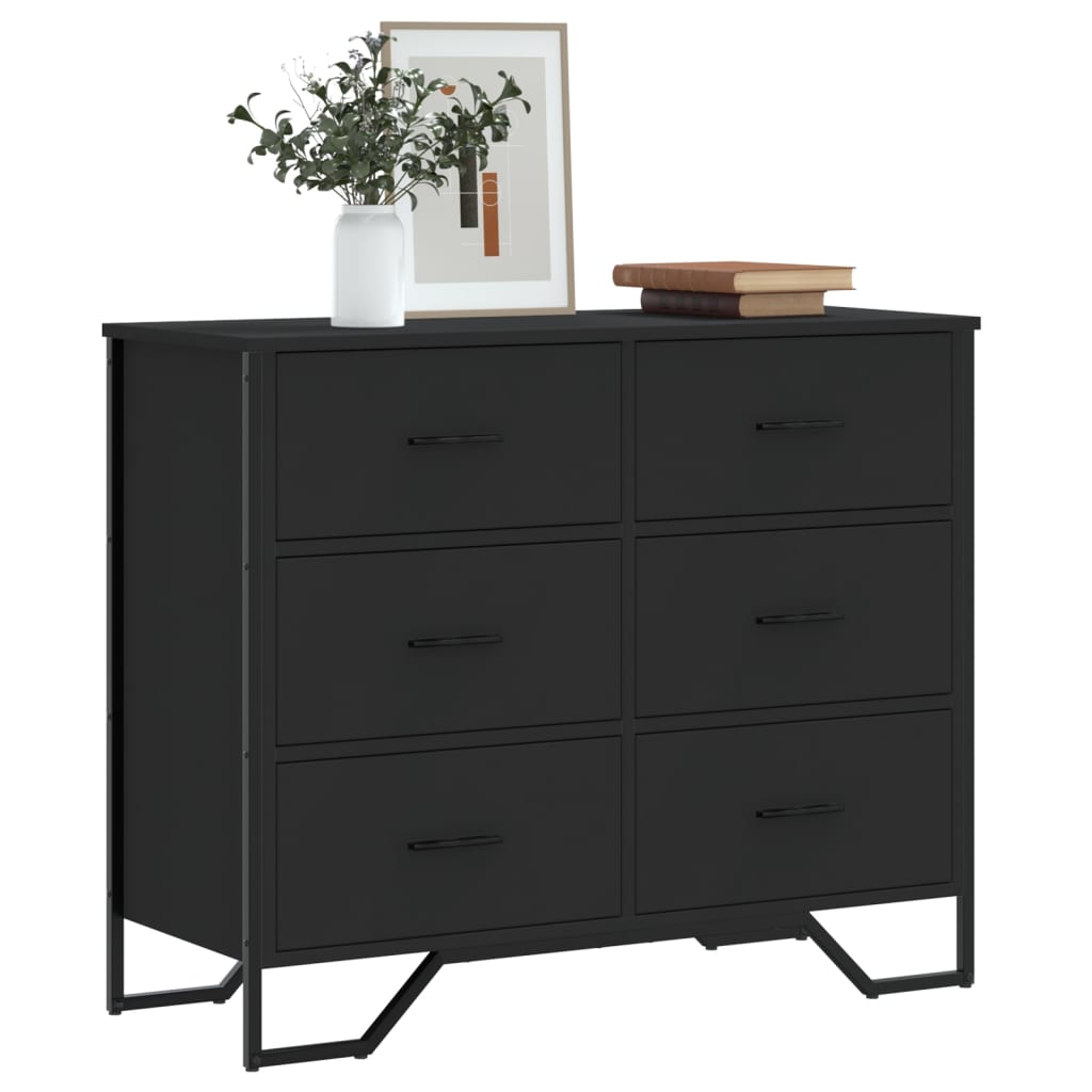 Kommode 91X35,5X74,5 Cm Konstrueret Træ