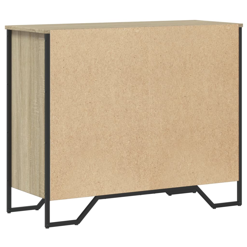 Kommode 91X35,5X74,5 Cm Konstrueret Træ