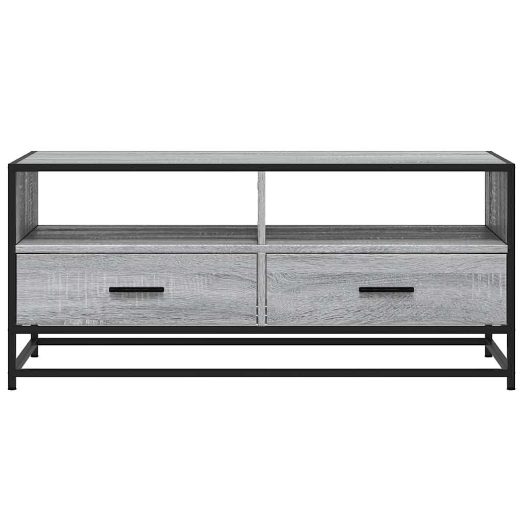 Sofabord 100X50X45 Cm Konstrueret Træ Og Metal