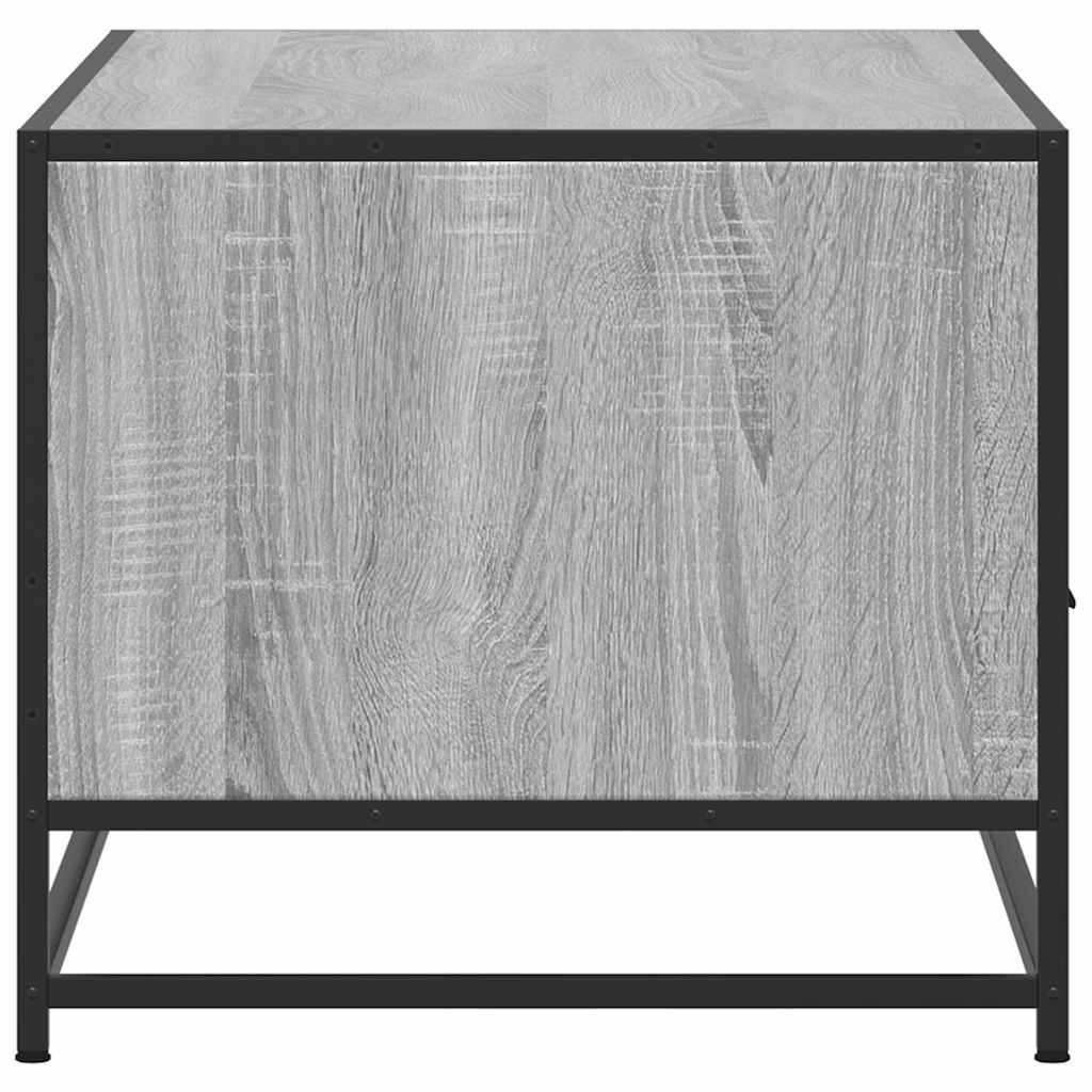 Sofabord 100X50X45 Cm Konstrueret Træ Og Metal