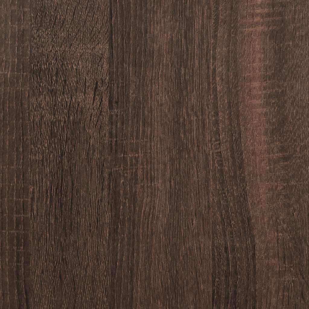 Opbevaringsboks Med Låg 60X40X51,5 Cm Konstrueret Træ Brunt Eg Brun Eg