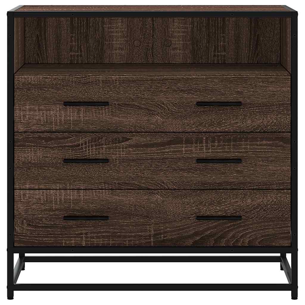 Kommode 70X41X70 Cm Konstrueret Træ Etræsfarve