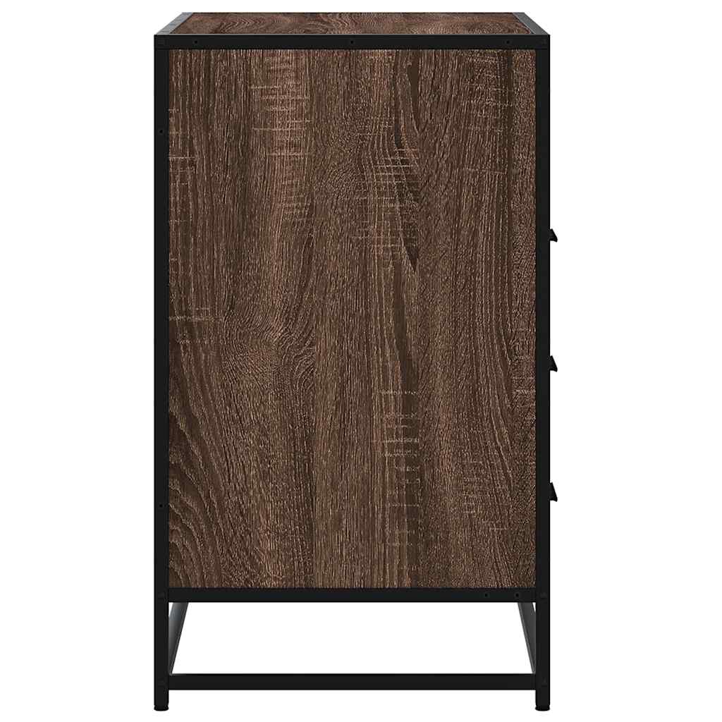 Kommode 70X41X70 Cm Konstrueret Træ Etræsfarve