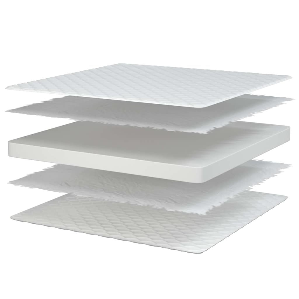 Madras 70X200X17 Cm Blød Memoryskum Hvid