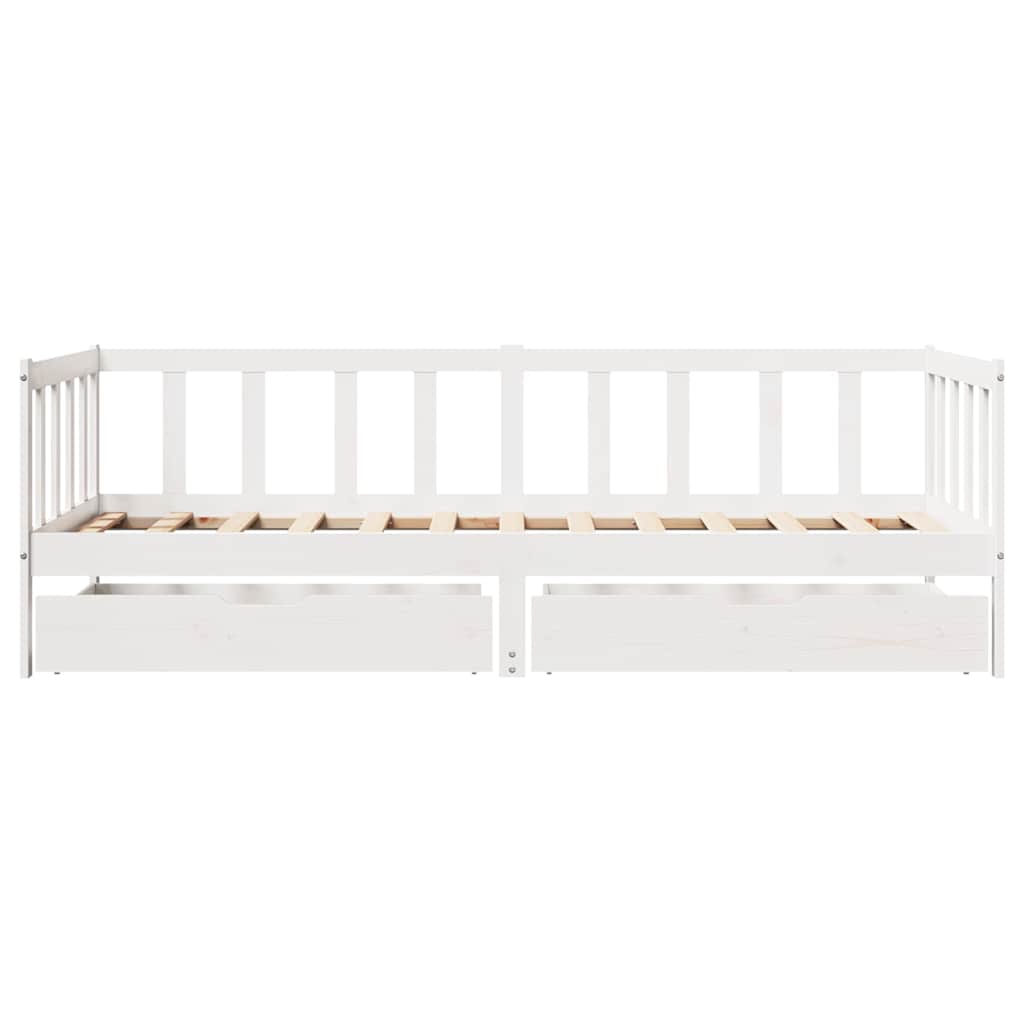 Daybed Med Skuffer Massivt Fyrretræ