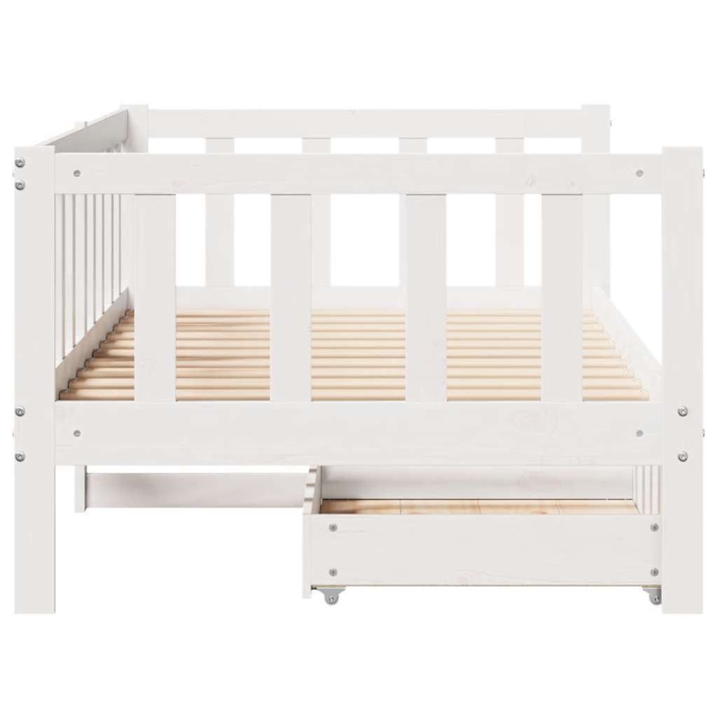 Daybed Med Skuffer Massivt Fyrretræ