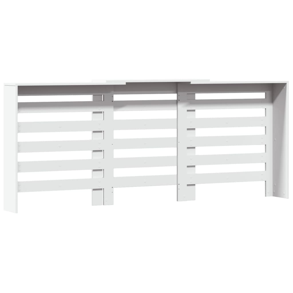 Radiatorskjuler 205X21,5X83,5 Cm Konstrueret Træ Hvid