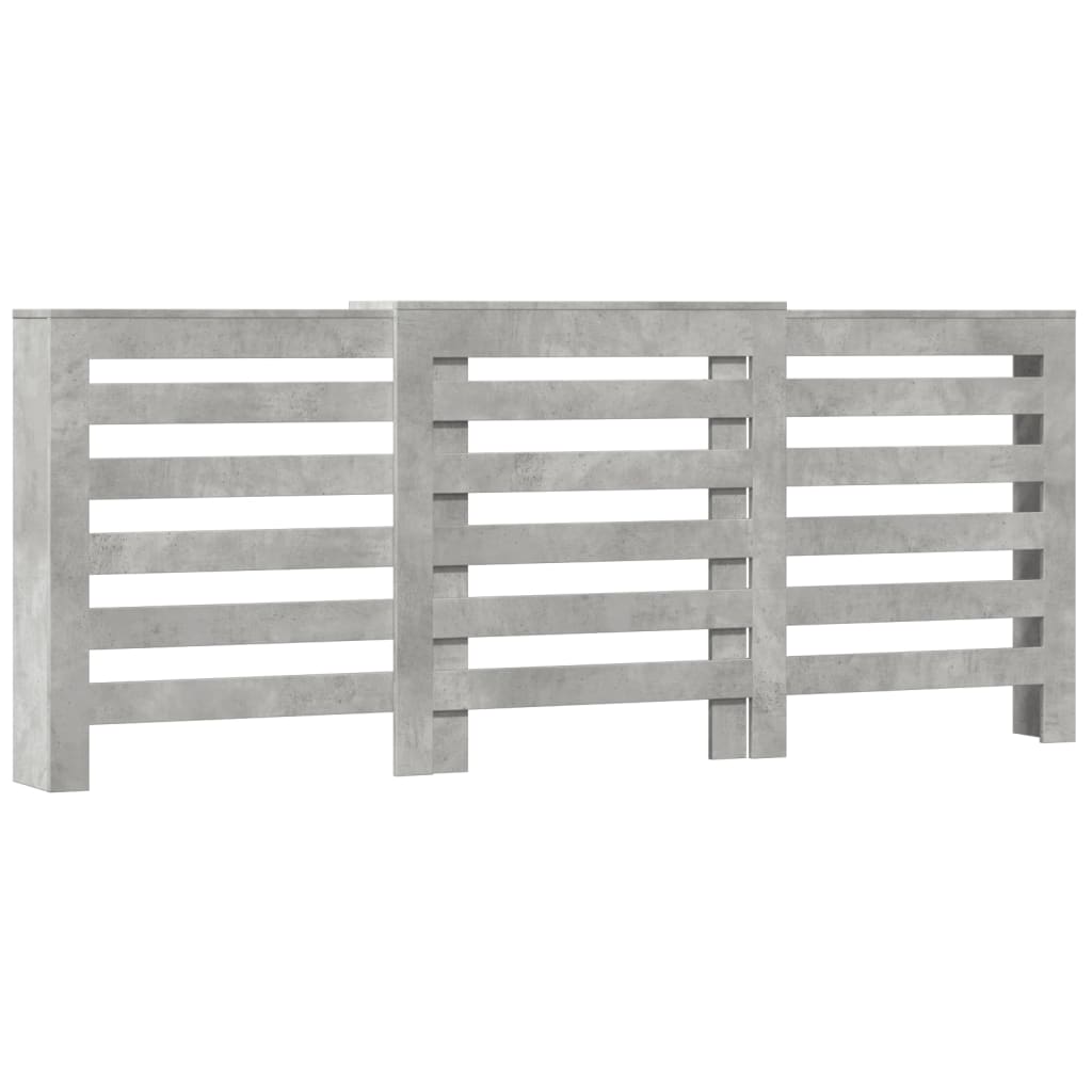 Radiatorskjuler 205X21,5X83,5 Cm Konstrueret Træ Betongrå