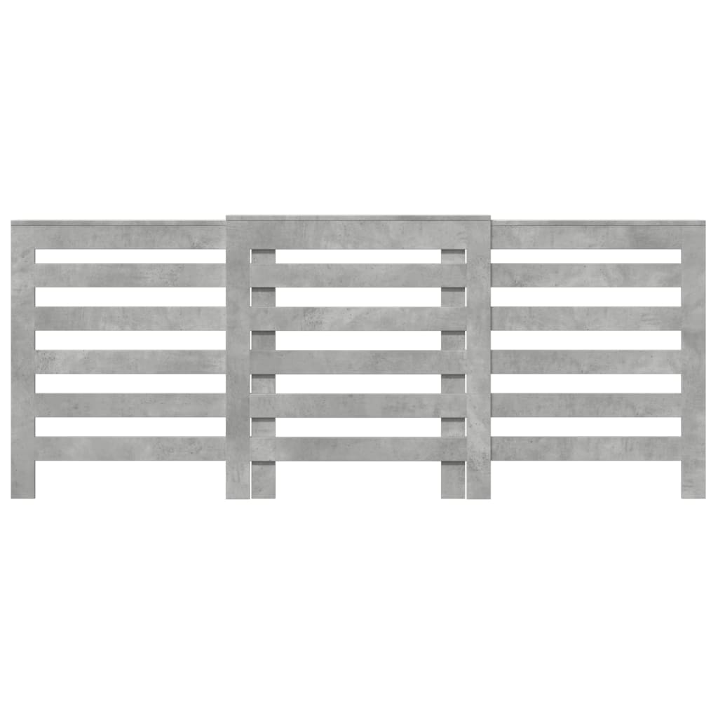Radiatorskjuler 205X21,5X83,5 Cm Konstrueret Træ Betongrå
