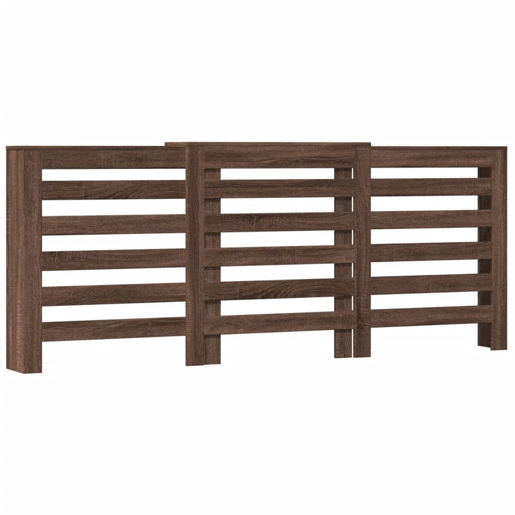 Radiatorskjuler 78X20X82 Cm Konstrueret Træ Etræ Brun Eg