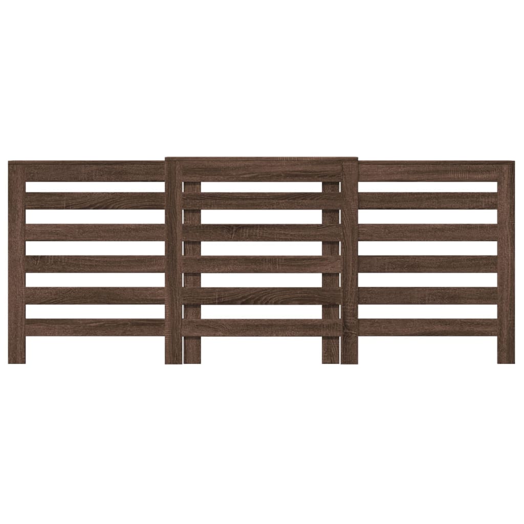 Radiatorskjuler 78X20X82 Cm Konstrueret Træ Etræ Brun Eg