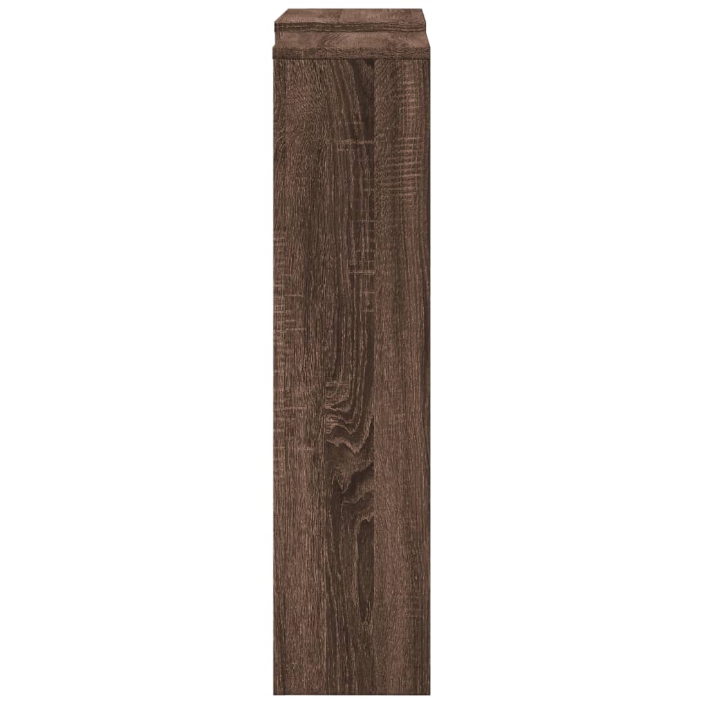 Radiatorskjuler 78X20X82 Cm Konstrueret Træ Etræ Brun Eg