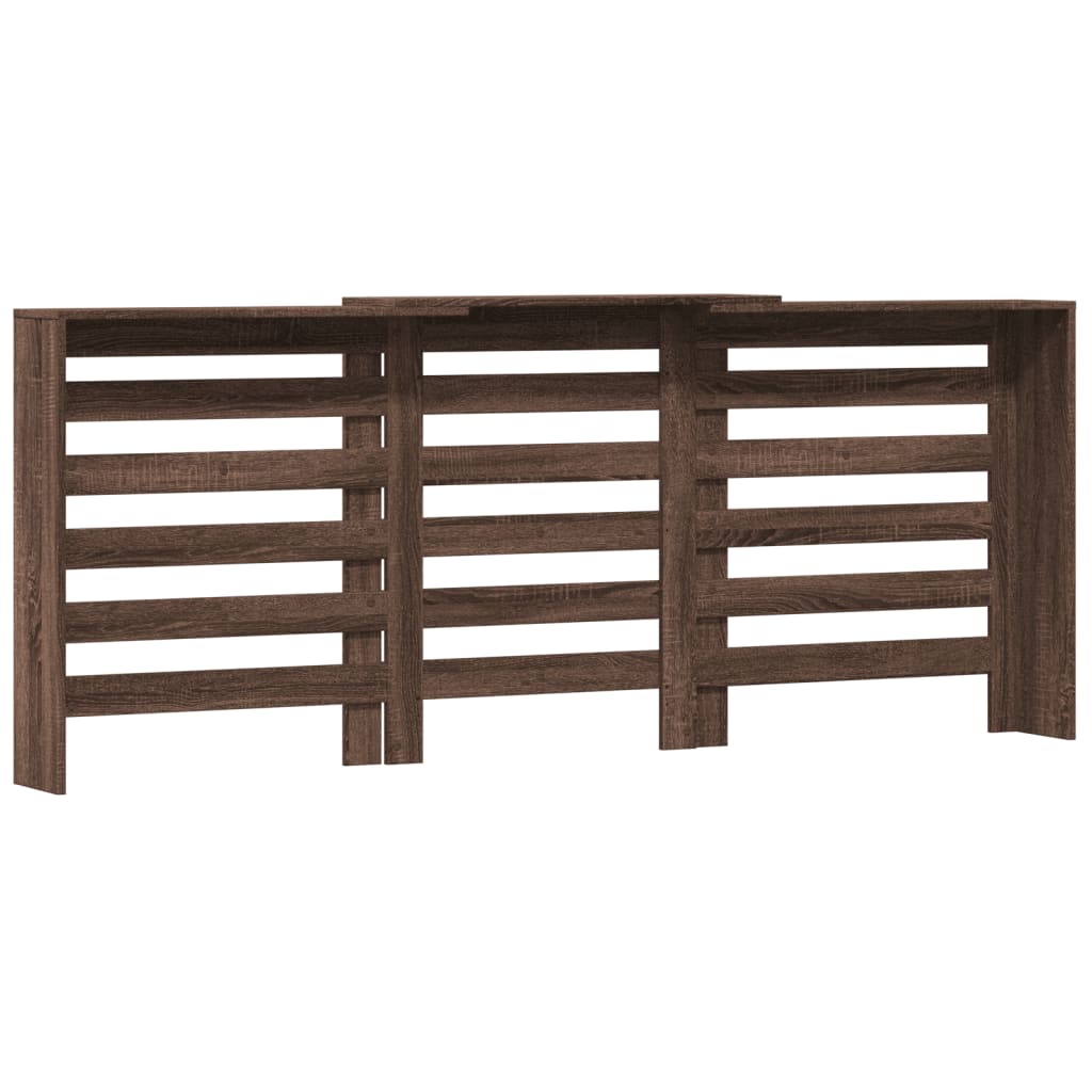 Radiatorskjuler 78X20X82 Cm Konstrueret Træ Etræ Brun Eg