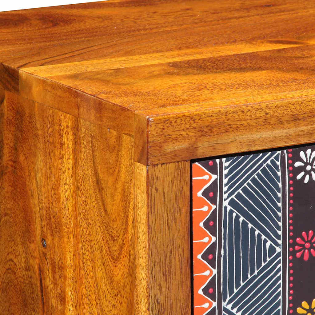 Sideboard Flerfarvet 40 X 35 X 45 Cm Massivt Akacietræ