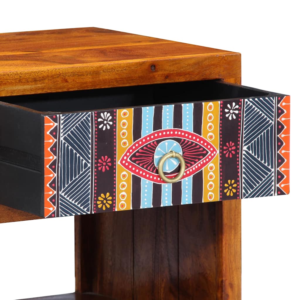 Sideboard Flerfarvet 40 X 35 X 45 Cm Massivt Akacietræ