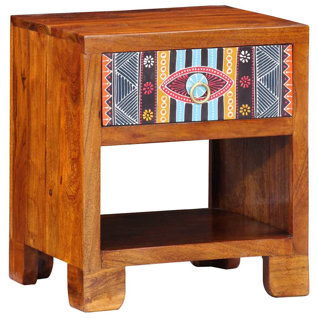 Sideboard Flerfarvet 40 X 35 X 45 Cm Massivt Akacietræ