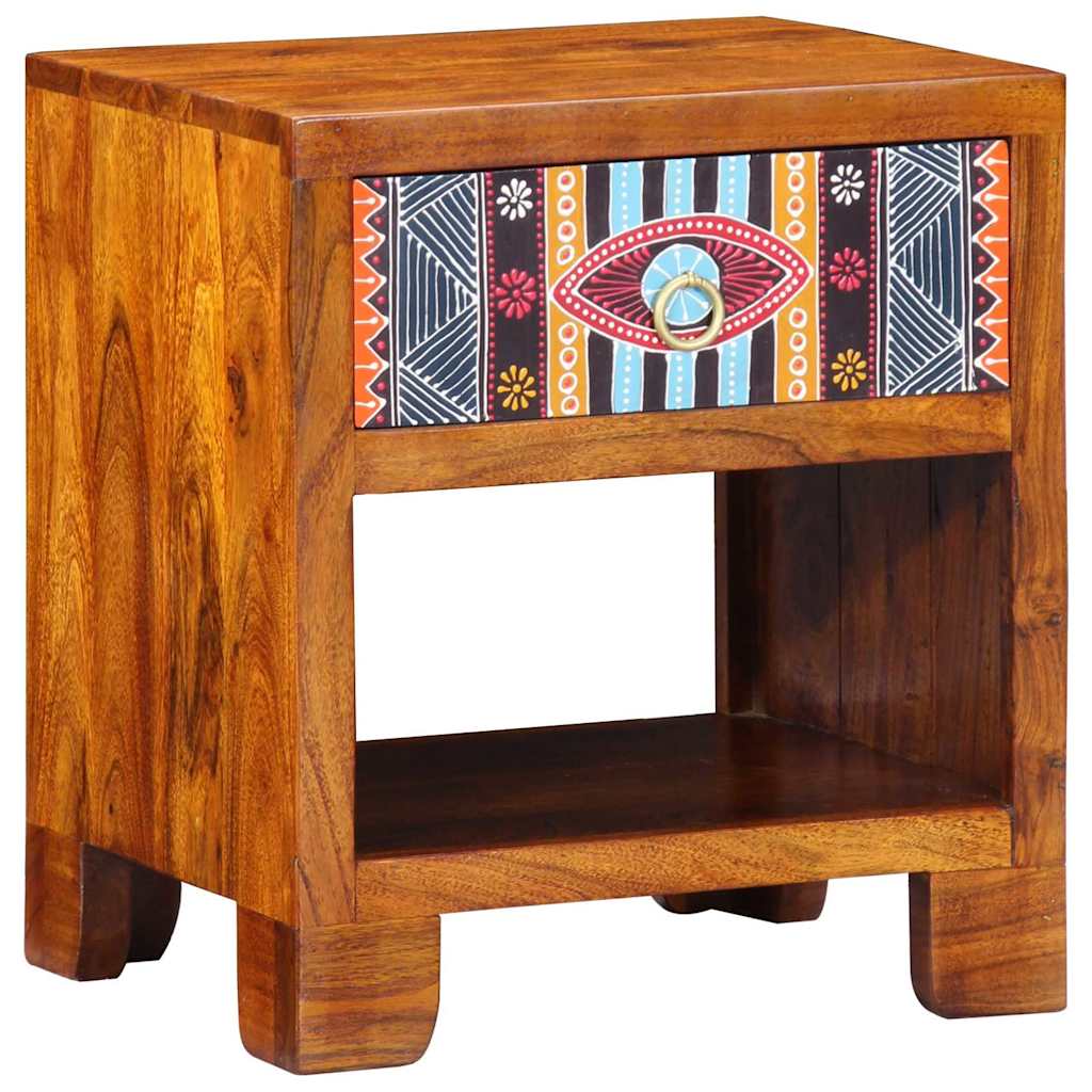 Sideboard Flerfarvet 40 X 35 X 45 Cm Massivt Akacietræ