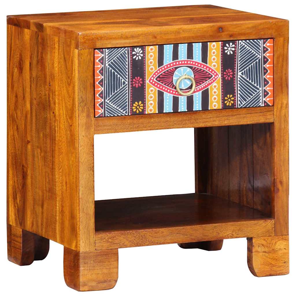 Sideboard Flerfarvet 40 X 35 X 45 Cm Massivt Akacietræ