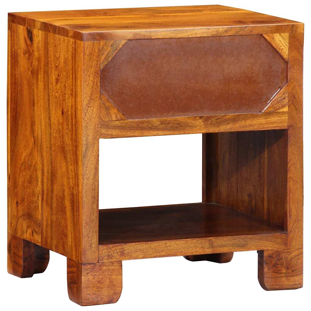 Sideboard Flerfarvet 40 X 35 X 45 Cm Massivt Akacietræ