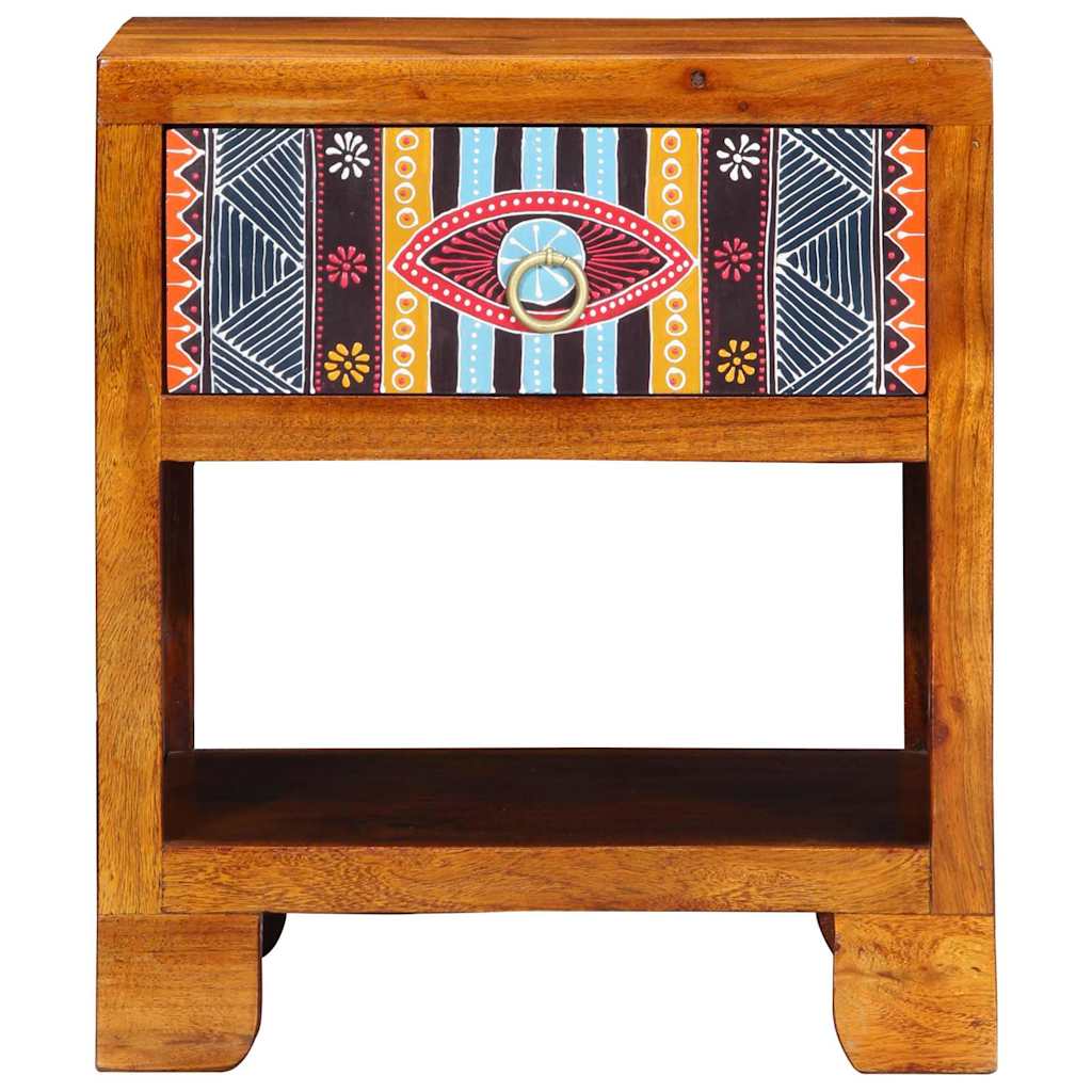 Sideboard Flerfarvet 40 X 35 X 45 Cm Massivt Akacietræ
