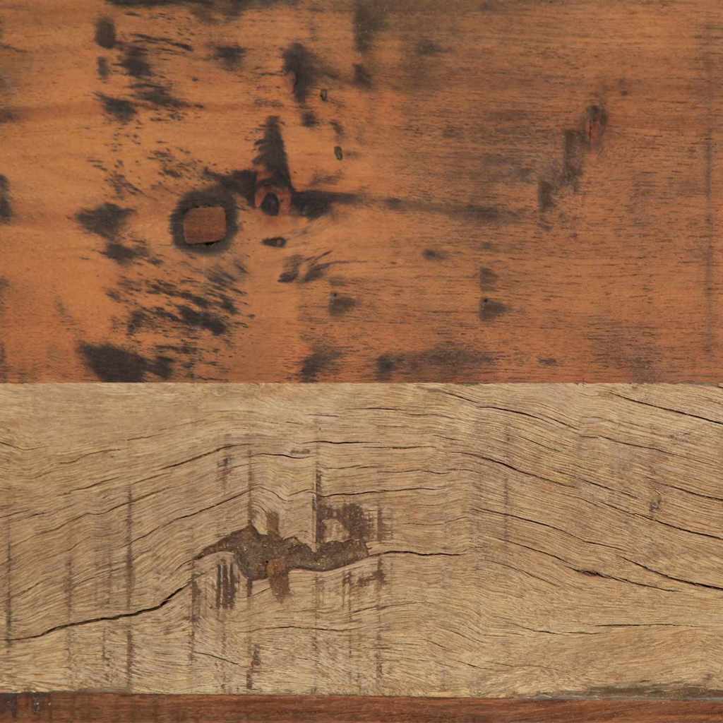 Bænk Naturfarvet 110 X 35 X 46 Cm Genbrugt Gammelt Træ