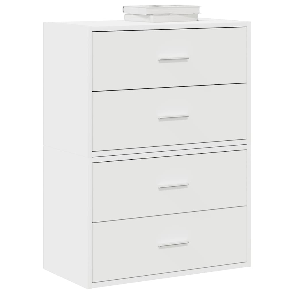 Skabe Med 2 Skuffer 2 Stk. 60X31X40 Cm Konstrueret Træ