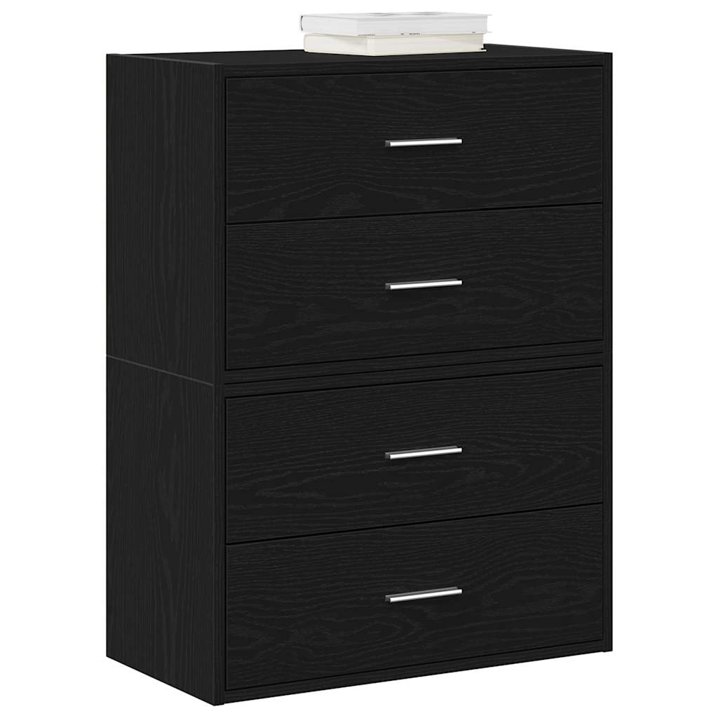 Skabe Med 2 Skuffer 2 Stk. 60X31X40 Cm Konstrueret Træ