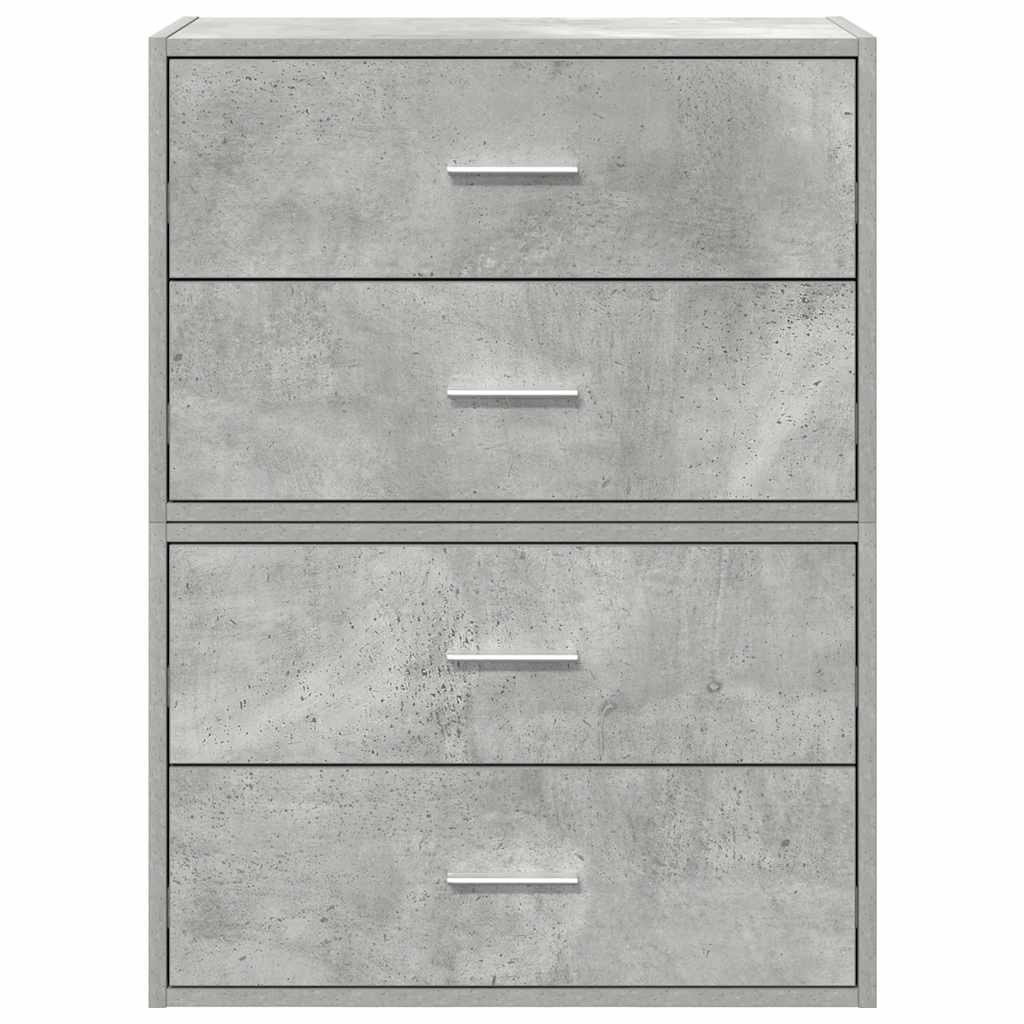 Skabe Med 2 Skuffer 2 Stk. 60X31X40 Cm Konstrueret Træ