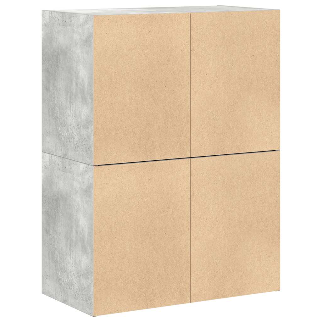 Skabe Med 2 Skuffer 2 Stk. 60X31X40 Cm Konstrueret Træ