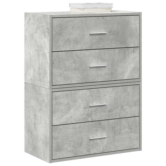 Skabe Med 2 Skuffer 2 Stk. 60X31X40 Cm Konstrueret Træ