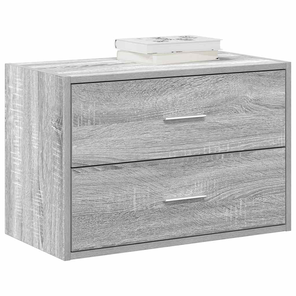 Skabe Med 2 Skuffer 2 Stk. 60X31X40 Cm Konstrueret Træ