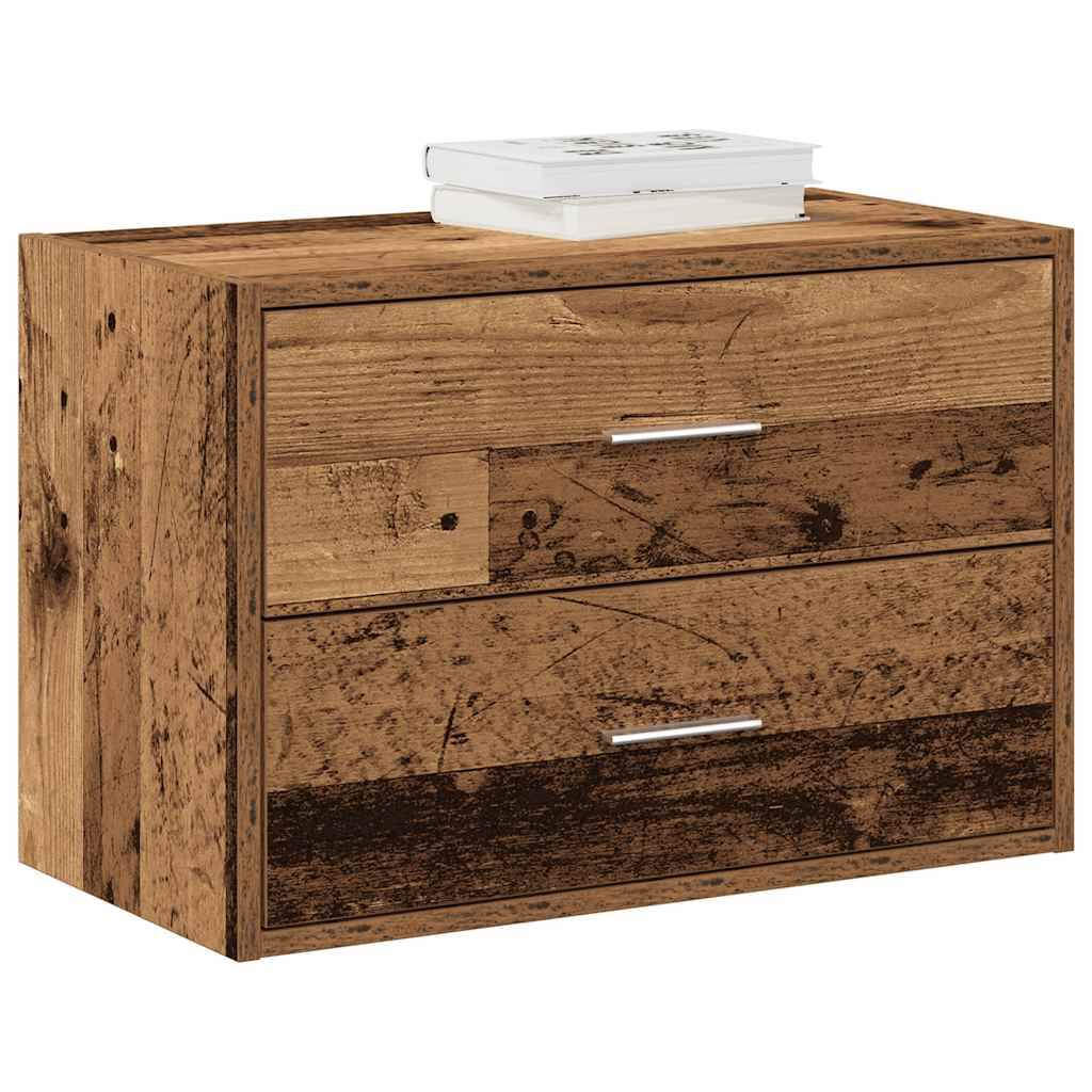 Skabe Med 2 Skuffer 2 Stk. 60X31X40 Cm Konstrueret Træ