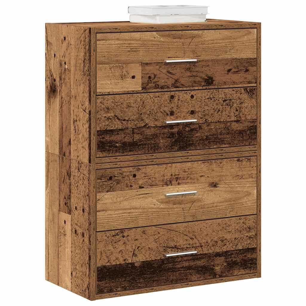Skabe Med 2 Skuffer 2 Stk. 60X31X40 Cm Konstrueret Træ