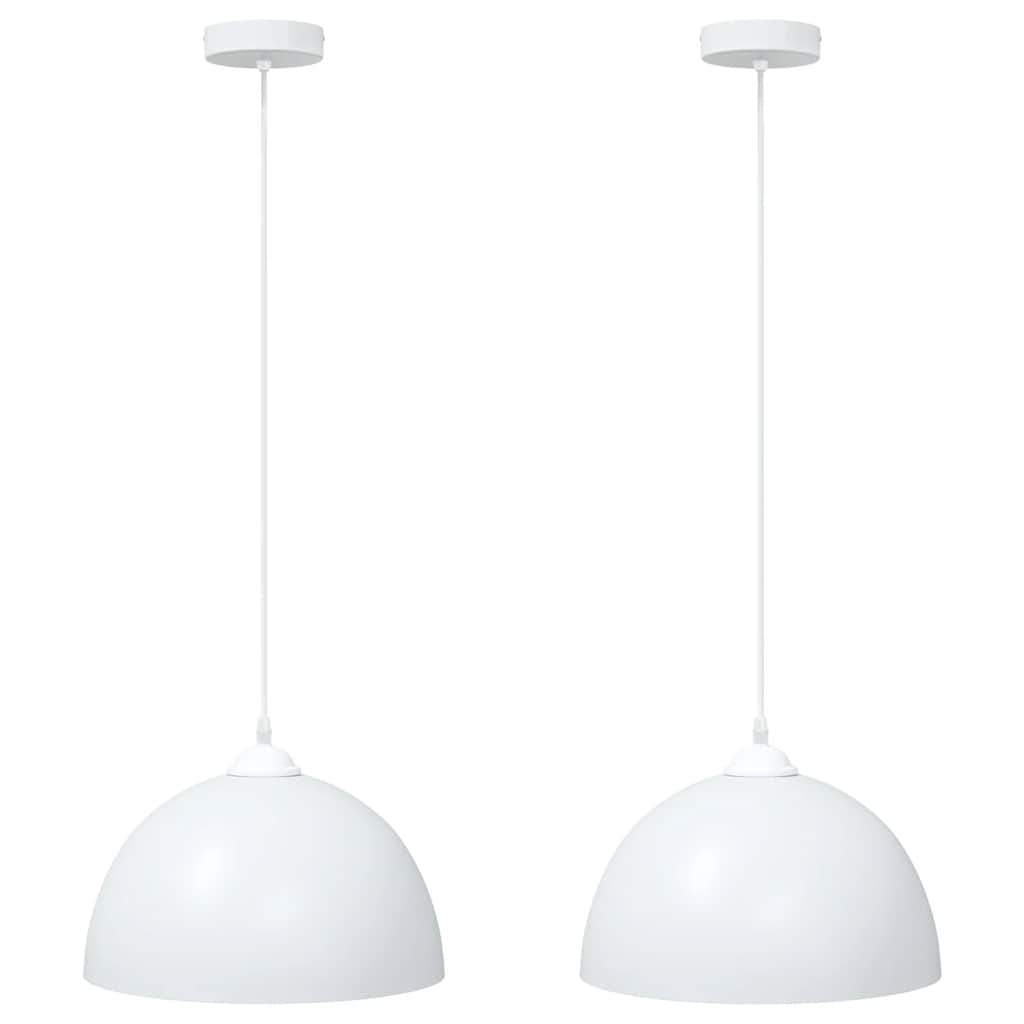 Pendellamper 2 Stk Højdejusterbar E27 Ø 30 Cm Metal