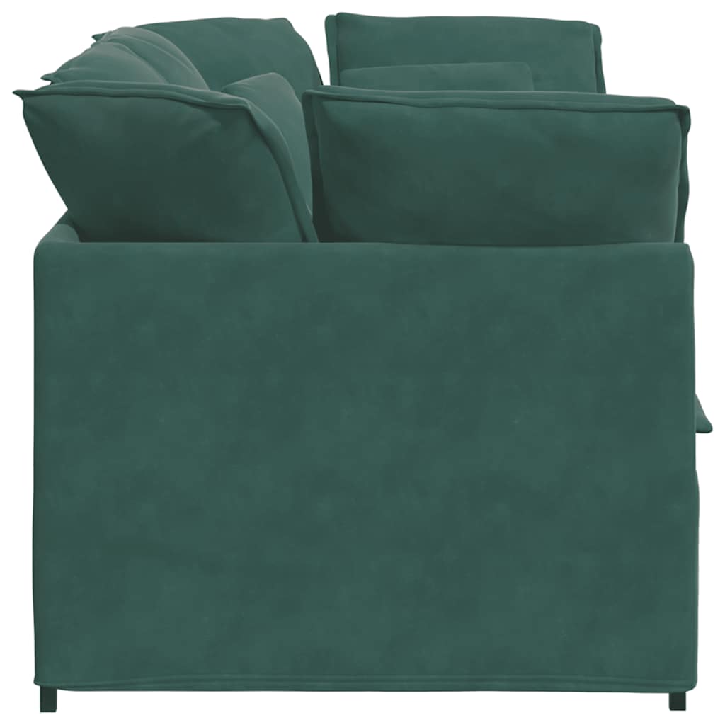 Modulsofa Med Hynder Fløjl