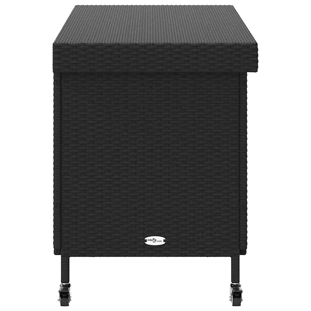 Opbevaringsboks Med Hjul Polyrattan