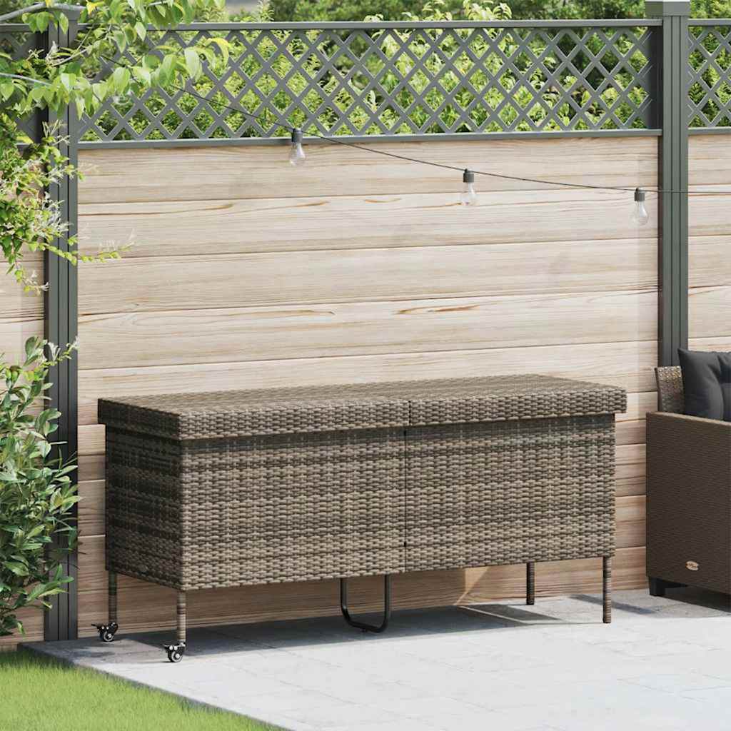 Opbevaringsboks Med Hjul Polyrattan