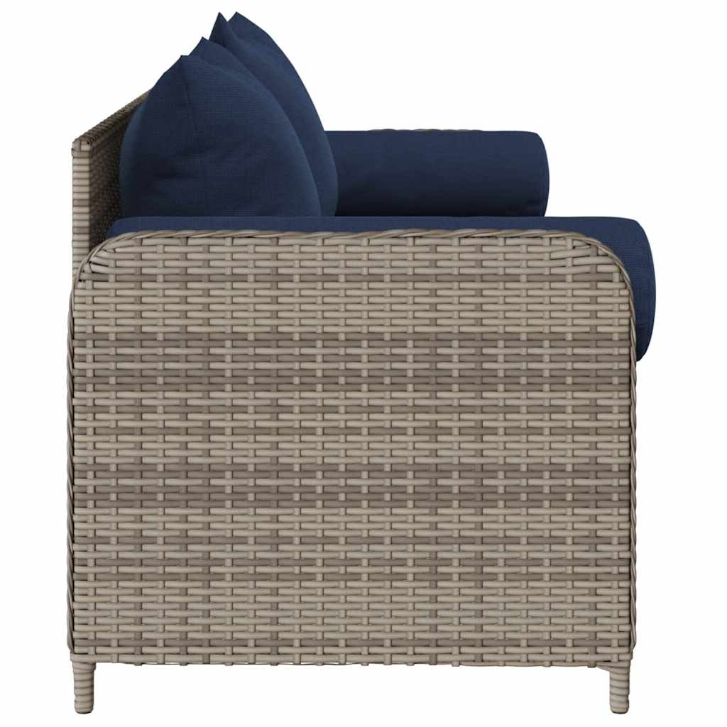 3-Personers Havesofa Med Hynder Polyrattan