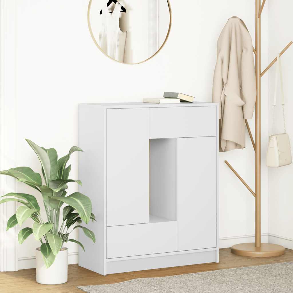 Skænk Med Skuffer Og Låger 73X31X90 Cm Etræ