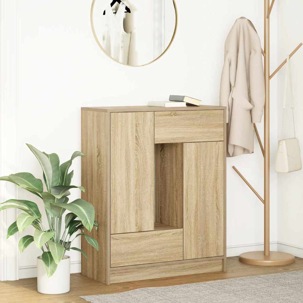 Skænk Med Skuffer Og Låger 73X31X90 Cm Etræ