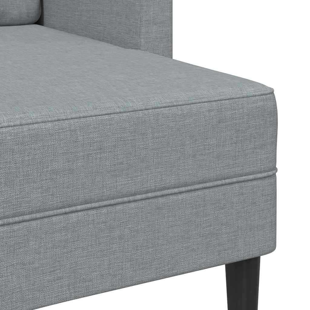 2-Personers Sofa Med Chaiselong L-Formet 125 Cm Stof