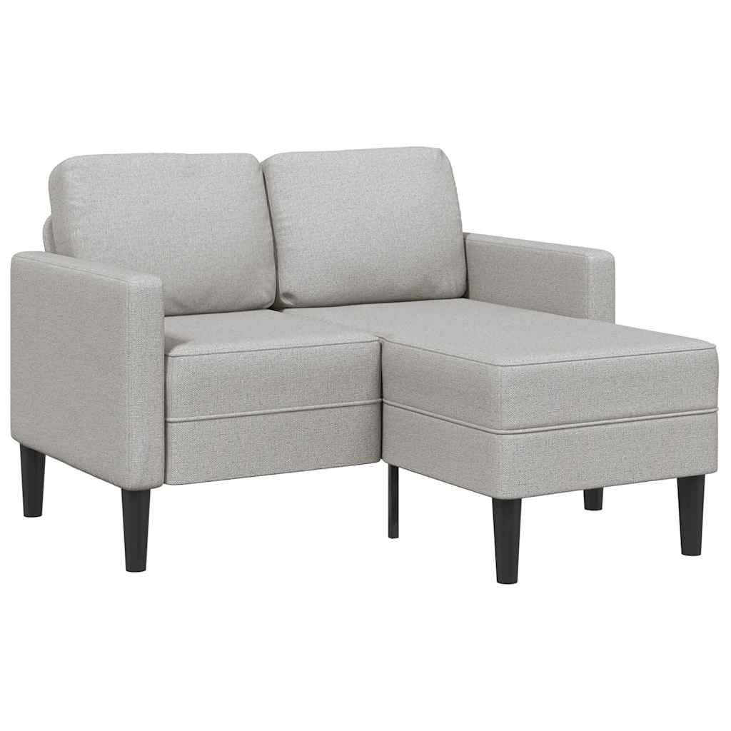 2-Personers Sofa Med Chaiselong L-Formet 125 Cm Stof