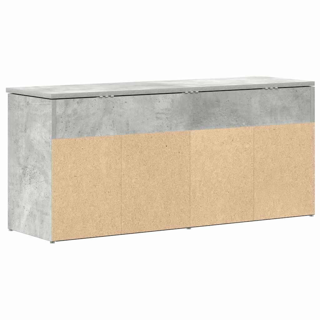 Skobænk 102X30,5X45 Cm Konstrueret Træ Betongrå