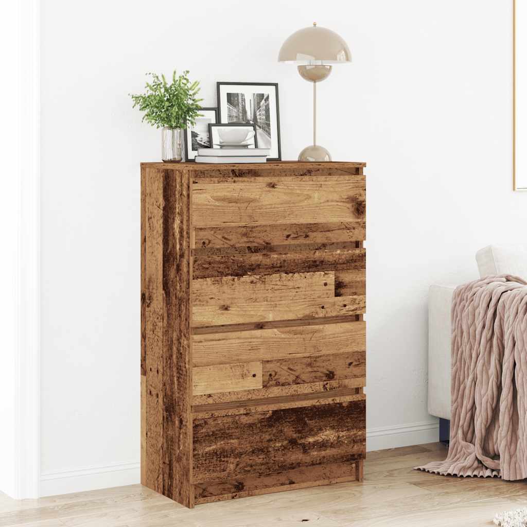 Skænk 60X35X98,5 Cm Konstrueret Træ Etræsfarve