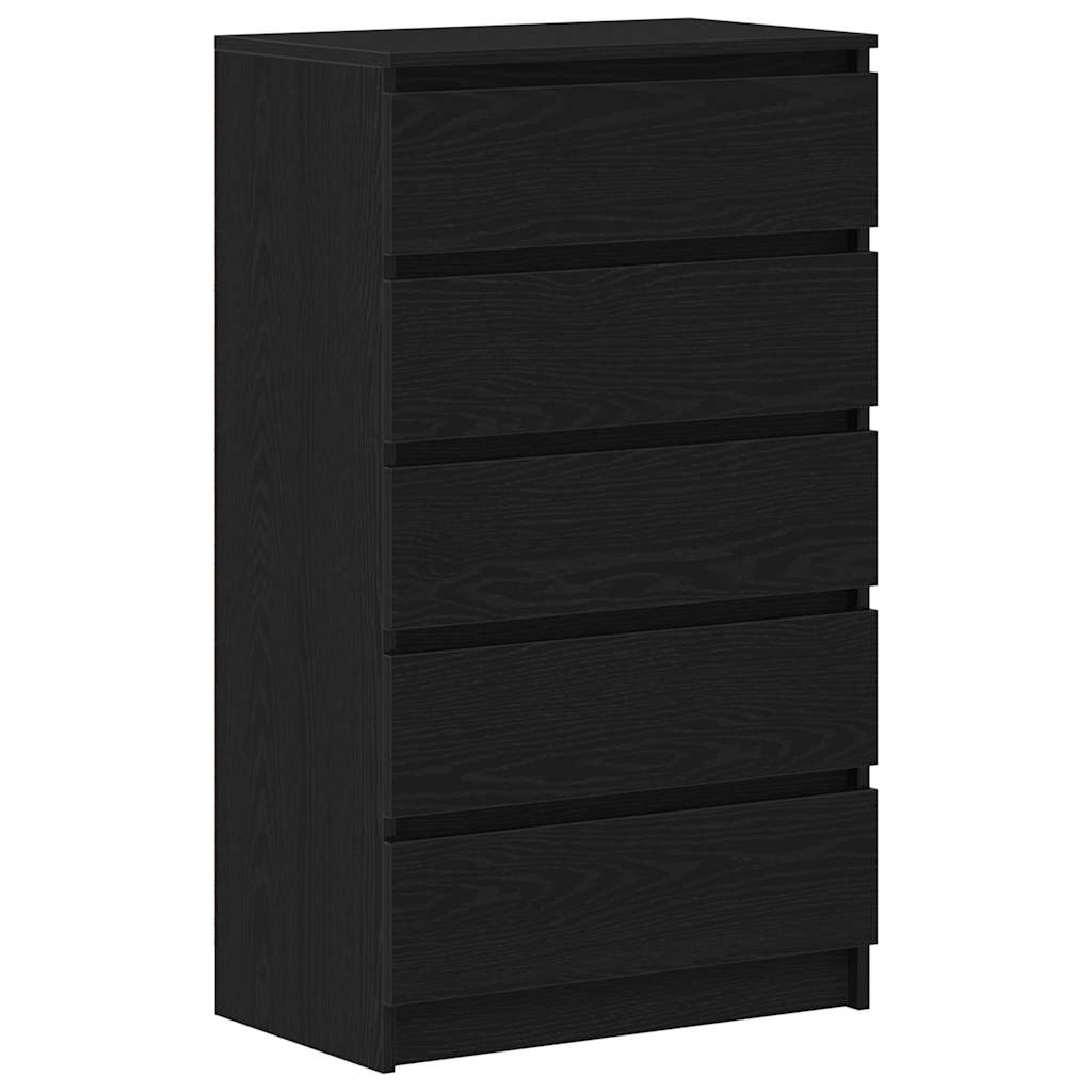 Kommode 60X36X103 Cm Konstrueret Træ Etræsfarve